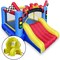 Cloud 9 Inflatable Bounce House and Blower, Race Car Track Theme Bouncer for Kids with Slide and Large Jumping Area